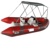 Luxutry rib boat rigid fiberglass inflatable 420 boat with PVC or Hypalon fabric pontoon