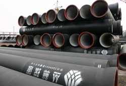 Ductile iron pipes